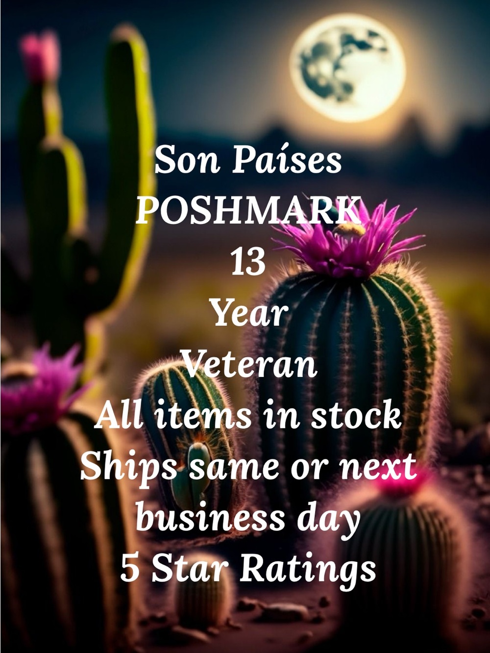 Son Paises 13 year veteran June 2026
Same day Shipper 
All items available now